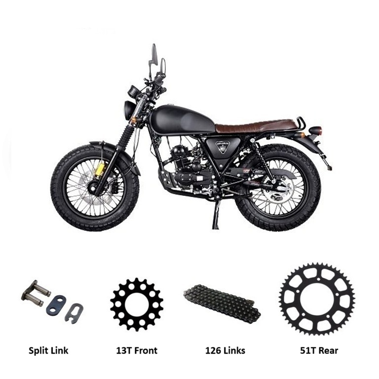 Chain and Sprocket Kit BLACK